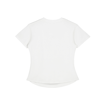 ESSNTIAL ELEMNTS Women's 280G VT Wash Bodycon Tee