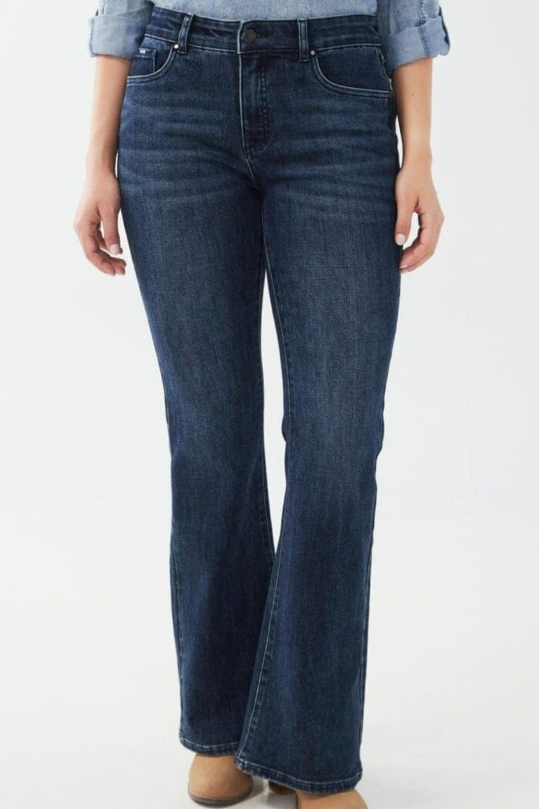 High Rise Flare Denim