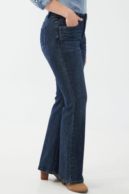 High Rise Flare Denim
