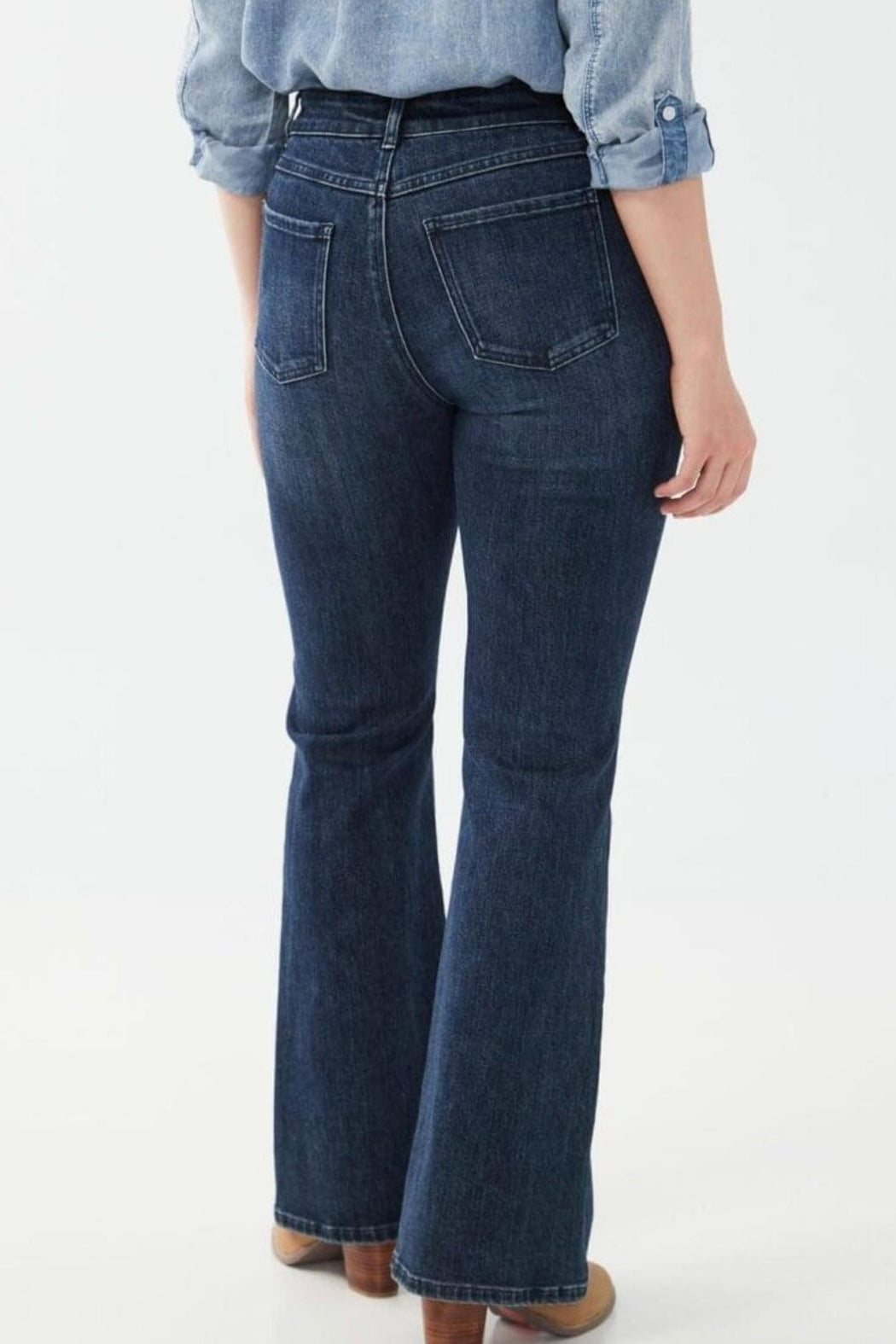 High Rise Flare Denim