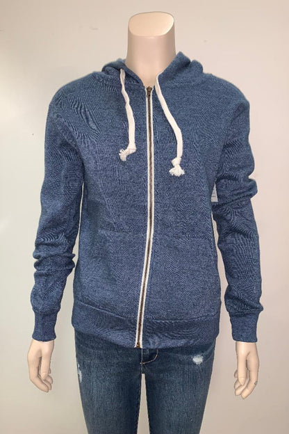 Fleece Zip Up Hoodie