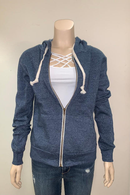 Fleece Zip Up Hoodie