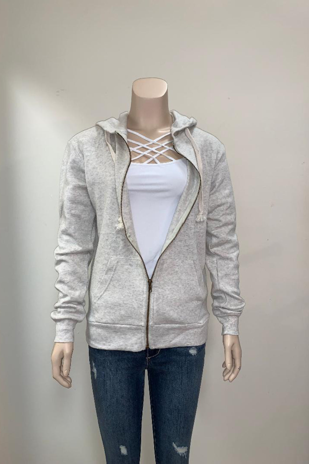 Fleece Zip Up Hoodie