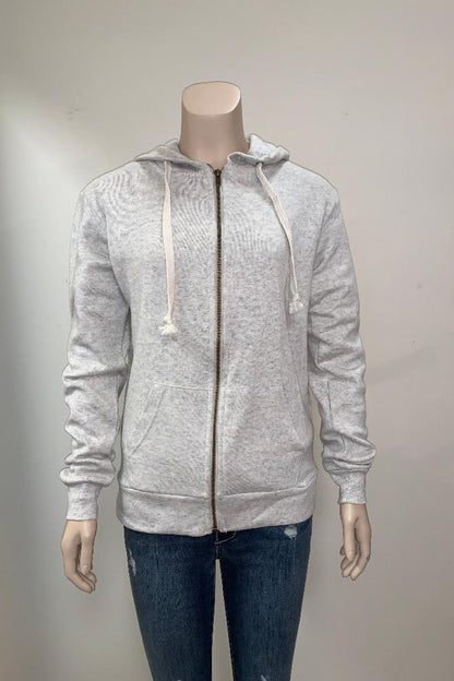 Fleece Zip Up Hoodie