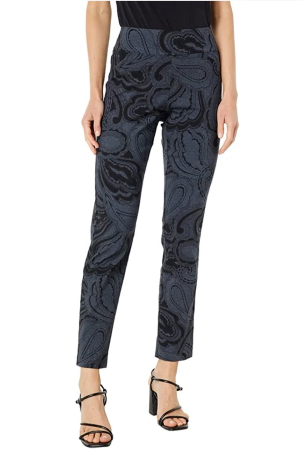 Flocked Velvet Pull-on Pant