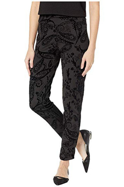 Flocked Velvet Pull-on Pant
