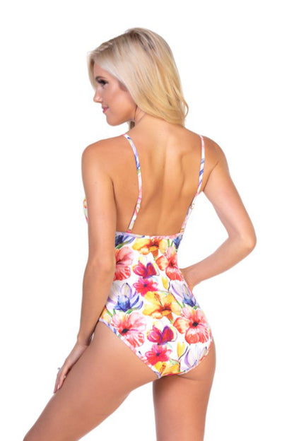 Floral Printed One Piece Swimsuit