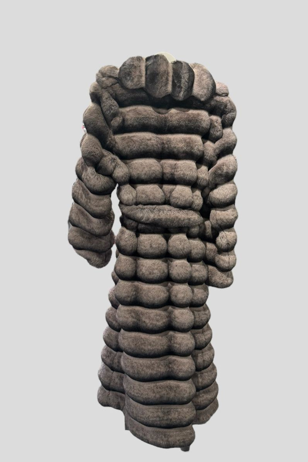 Faux Fur Long Chinchilla Coat