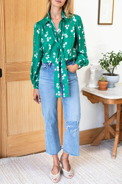 Frankie Neck Tie Blouse