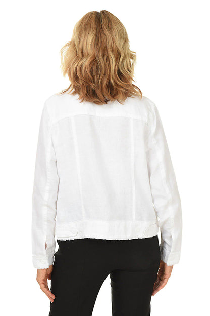 Frayed Linen Jacket