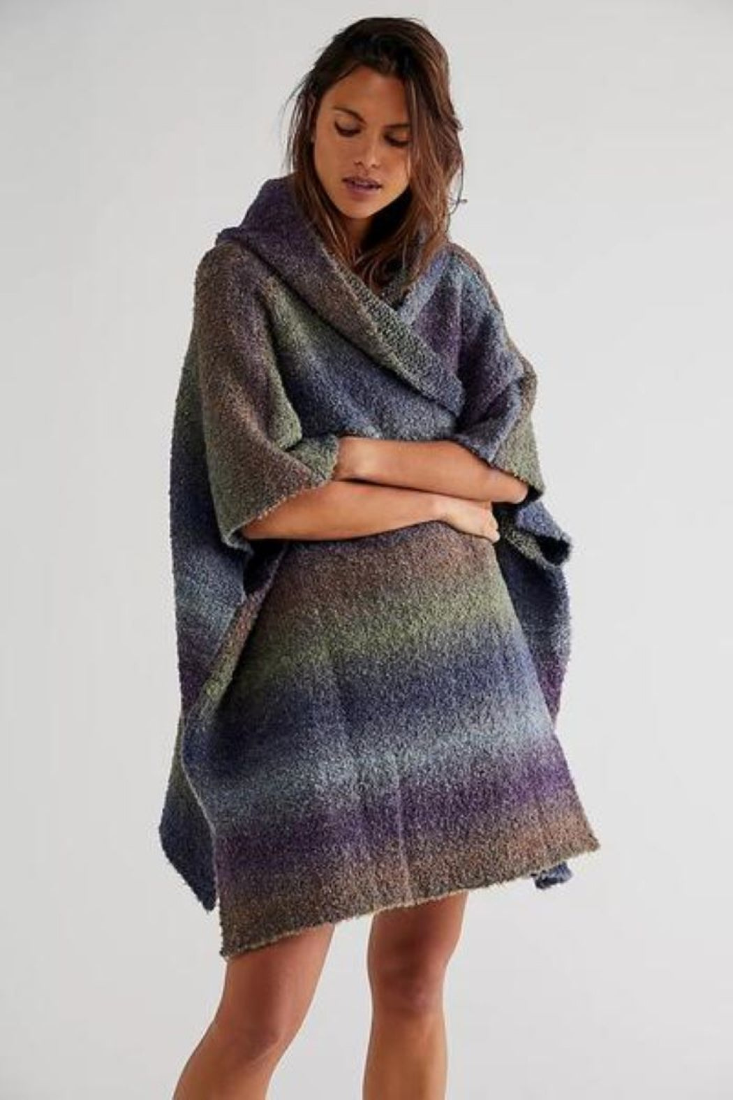 Haze Hooded Poncho