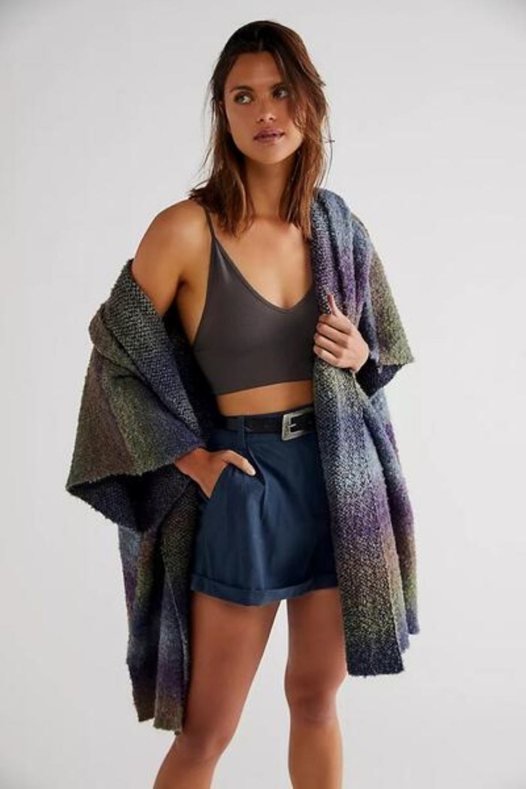 Haze Hooded Poncho