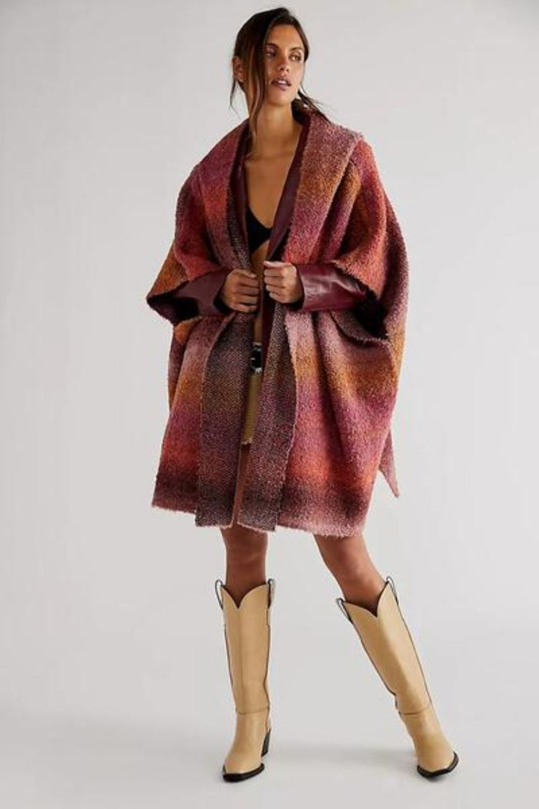 Haze Hooded Poncho