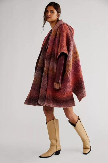 Haze Hooded Poncho