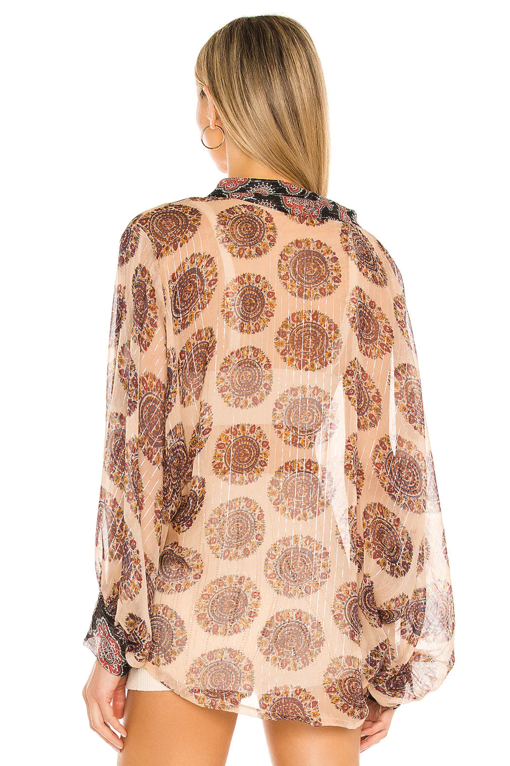 Kantha Shimmer Tie Front