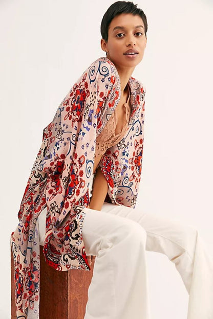 Little Wing Mix Print Kimono