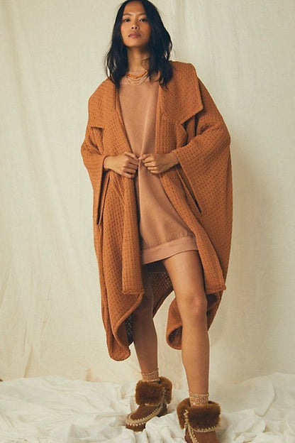 Mile High Waffle Knit Kimono