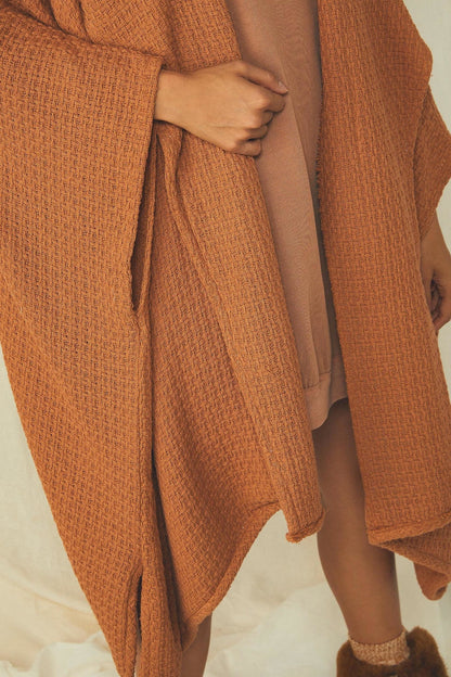 Mile High Waffle Knit Kimono