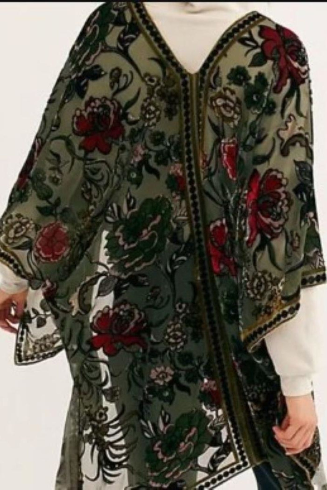 Muse Burn Out Velvet Kimono