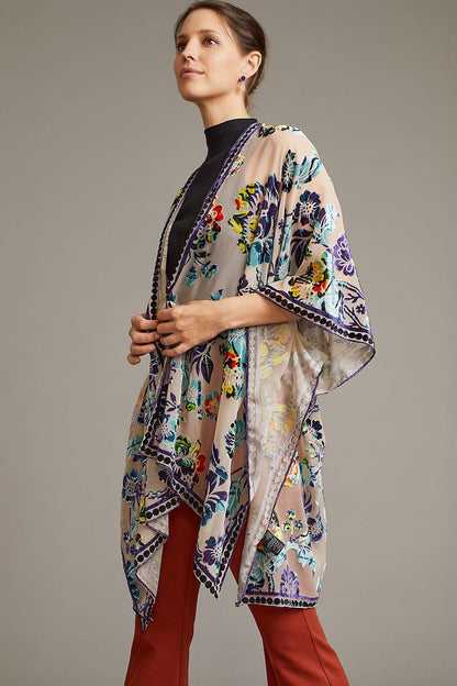 Muse Burn Out Velvet Kimono