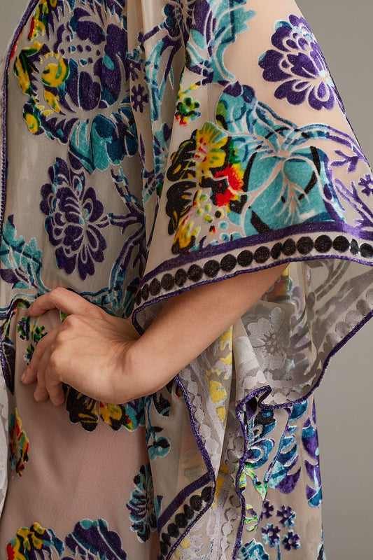 Muse Burn Out Velvet Kimono
