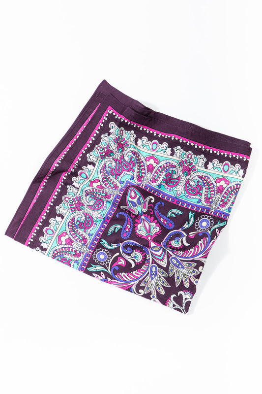 Paisley Trellis Print Bandana