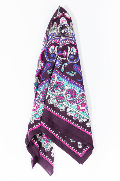 Paisley Trellis Print Bandana