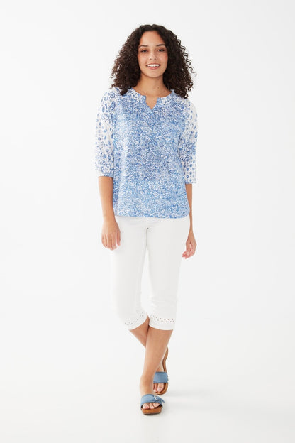 Floral Peasant Top