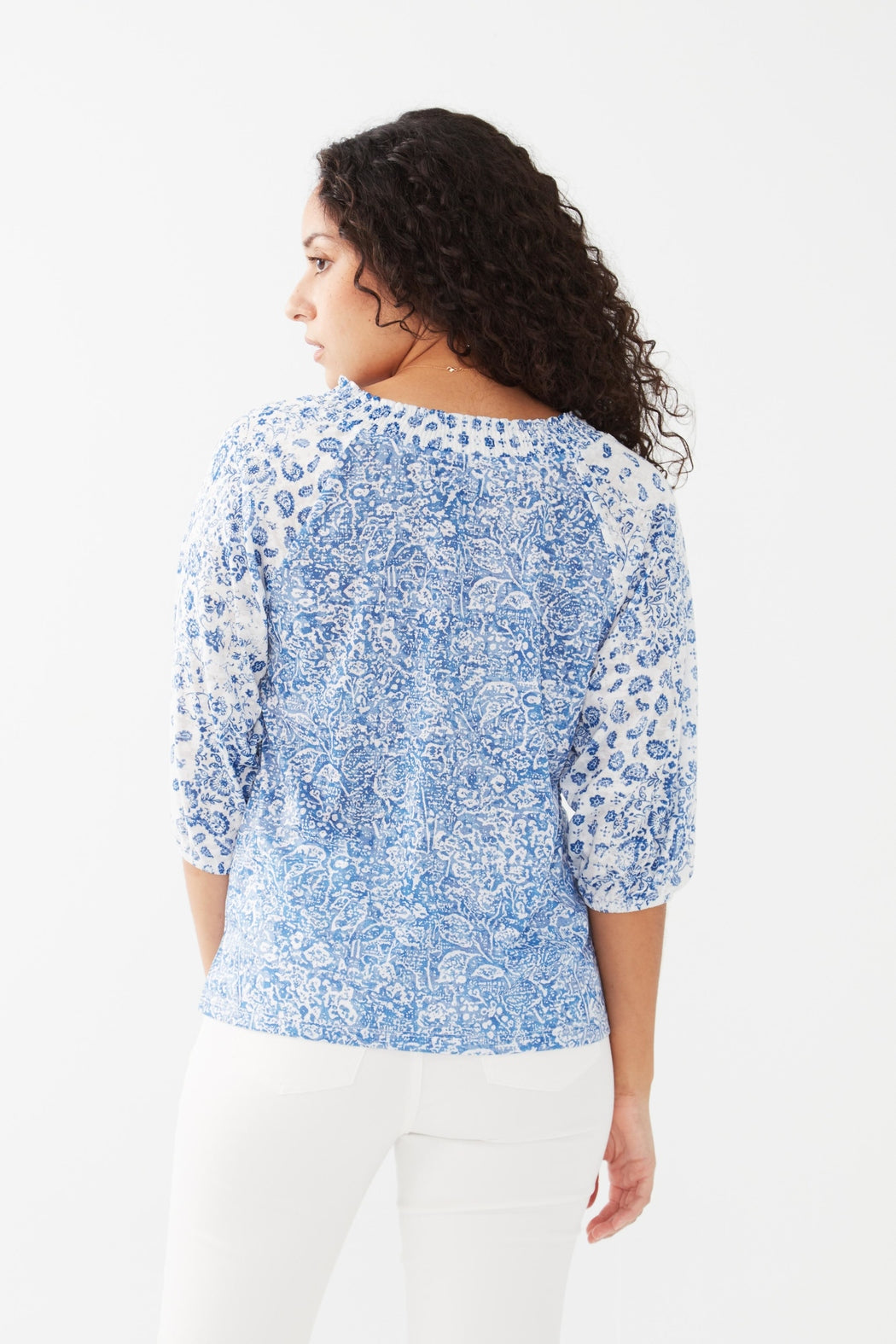 Floral Peasant Top