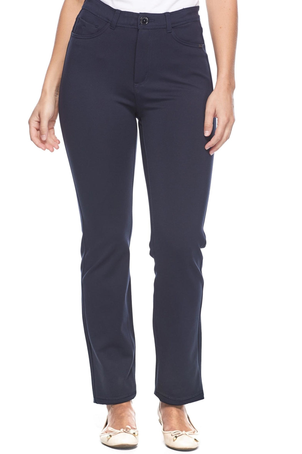 Suzanne Straight Leg Essential Pant (Navy)