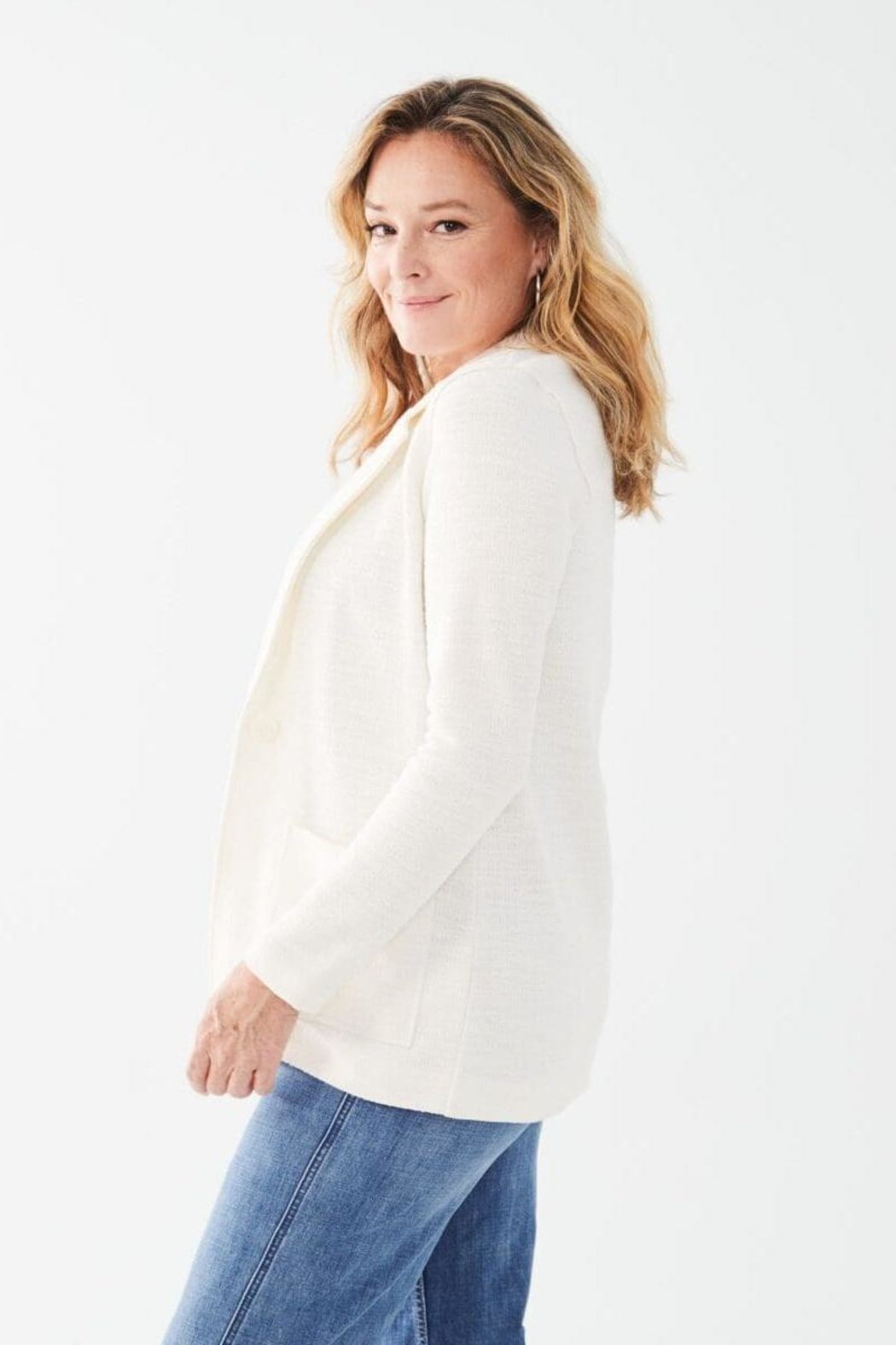 Textured Knit Blazer