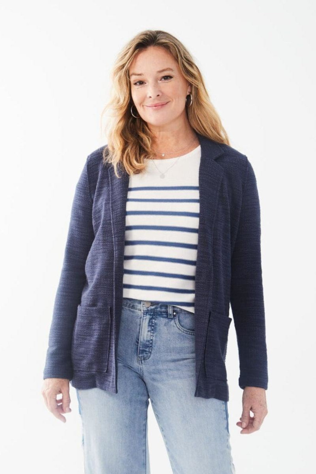 Textured Knit Blazer