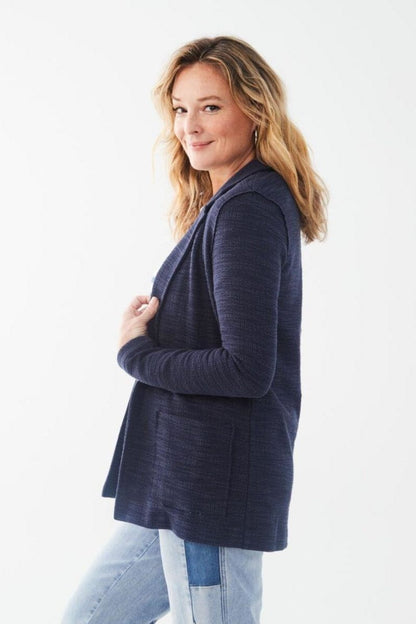 Textured Knit Blazer