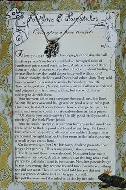 Frog prince storybook necklace