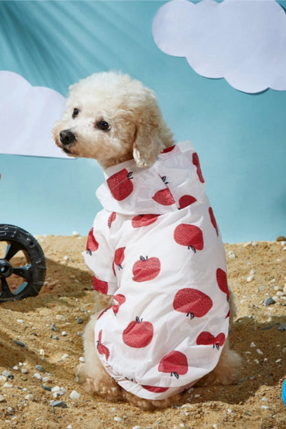 Fruit Print Sun Protection Pet Shirt