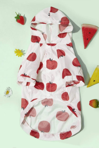 Fruit Print Sun Protection Pet Shirt