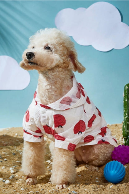 Fruit Print Sun Protection Pet Shirt