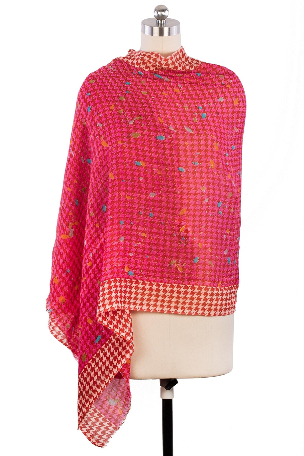 Fun Houndstooth Scarf