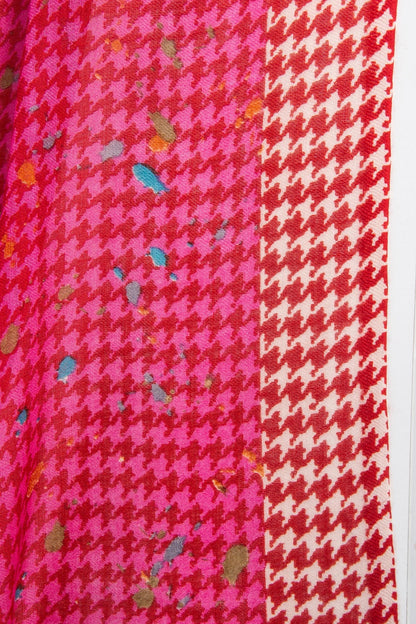Fun Houndstooth Scarf
