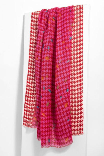 Fun Houndstooth Scarf