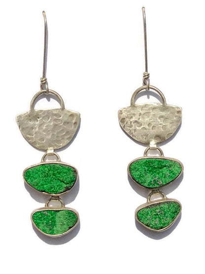 Green Tier Earrings