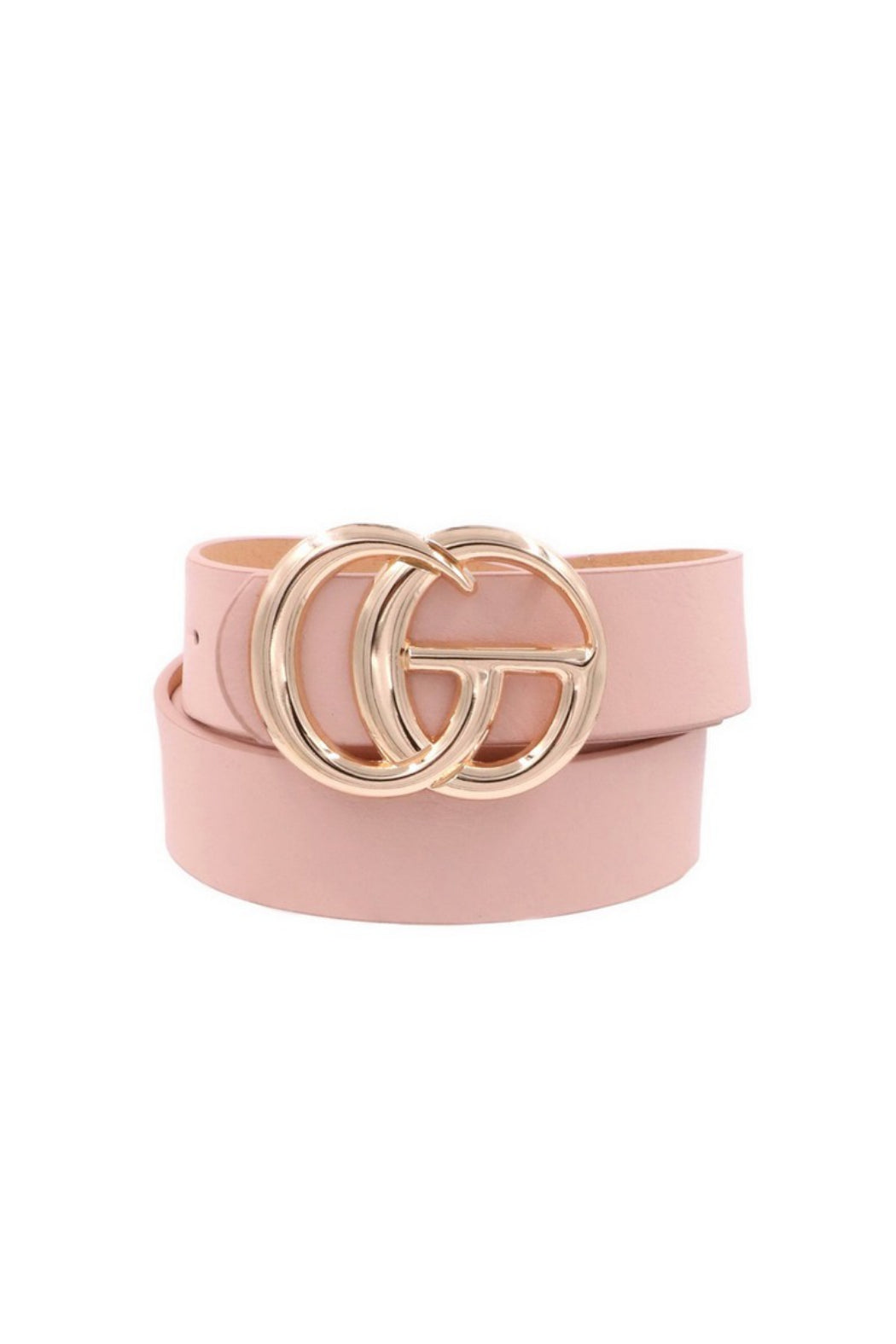G Vegan Leather Double Buckle Belt