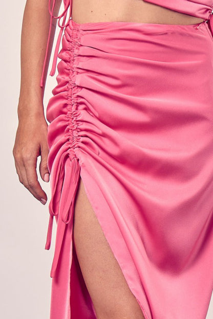 Gathered Side Skirt