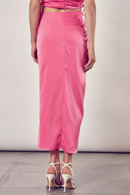 Gathered Side Skirt