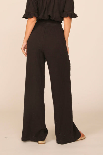 Gauze Wide Leg Pant