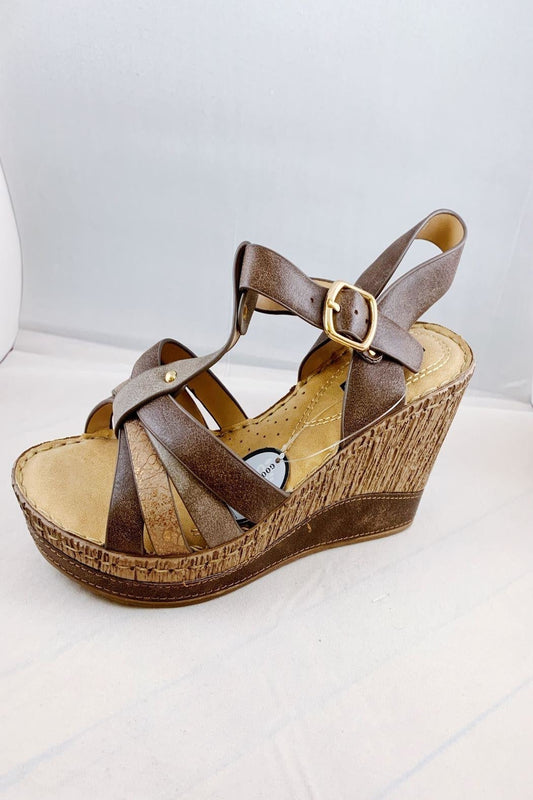 Dulcie Brown Wedge