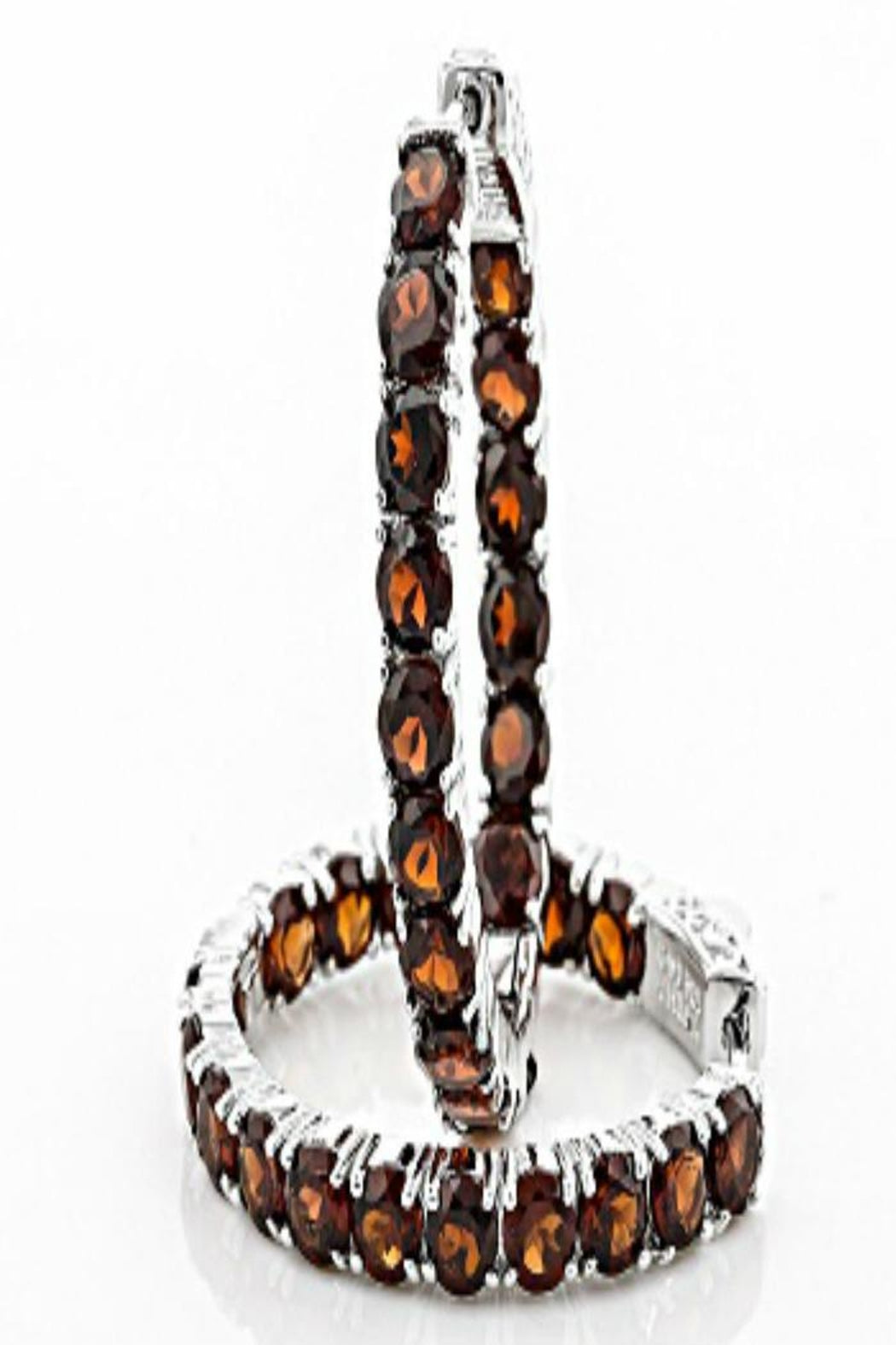 Genuine Garnet Hoops