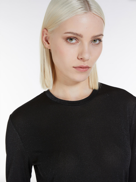 Max Mara Ghianda Black Lurex Top