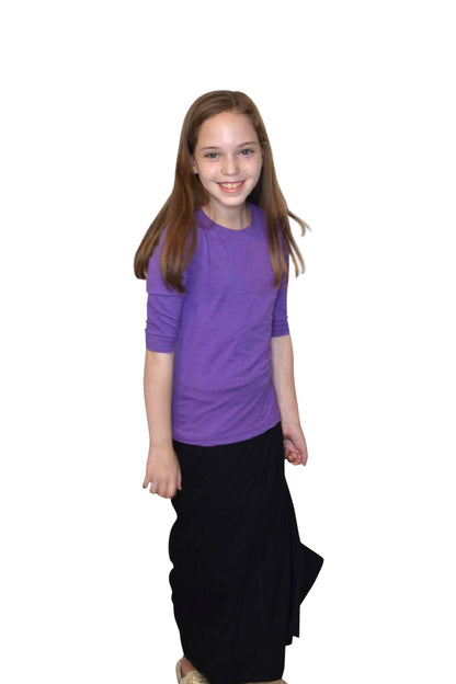 Girls Maxi Skirt Flowing A-Line