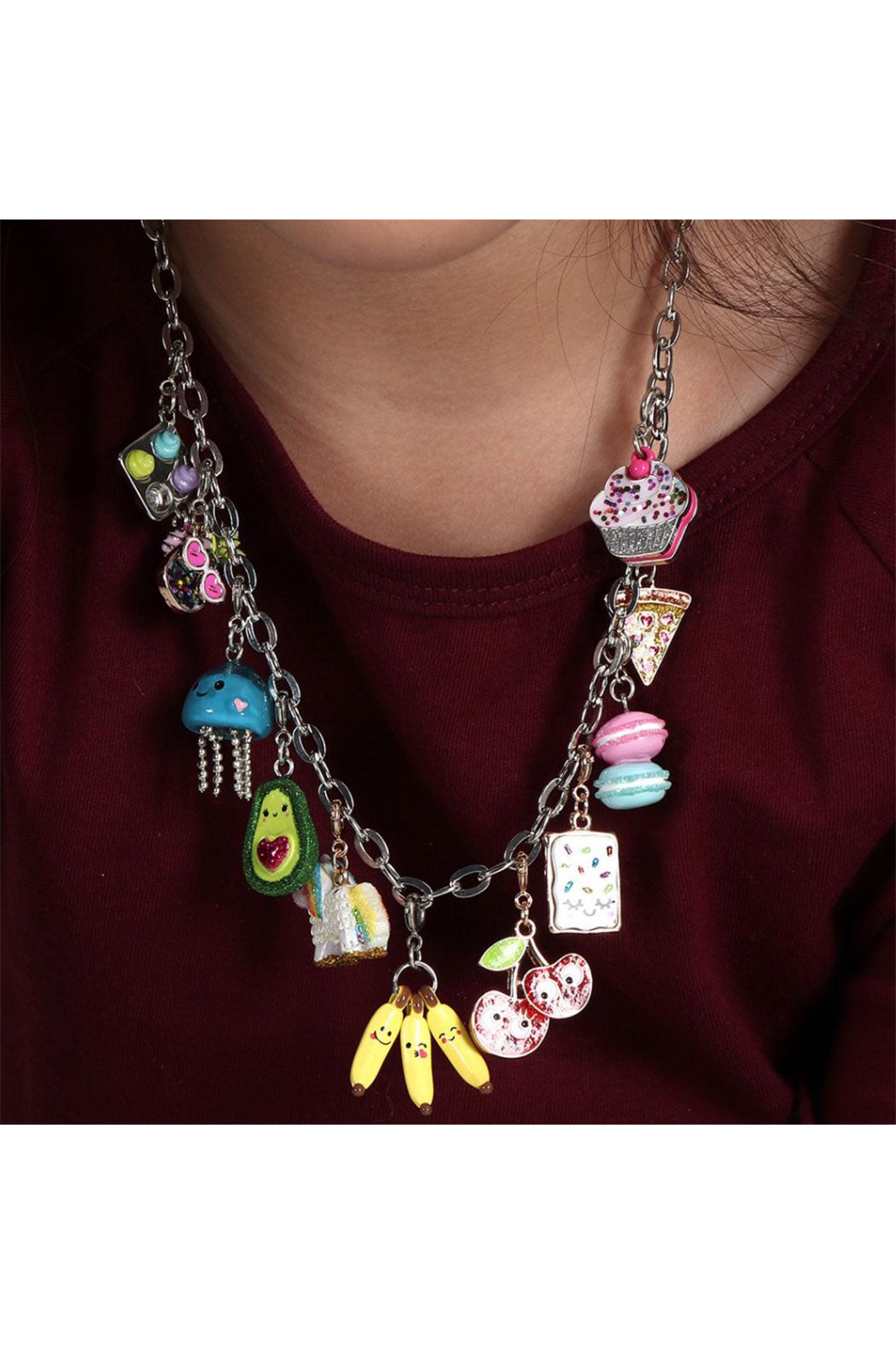 Glitter Cupcake Charm